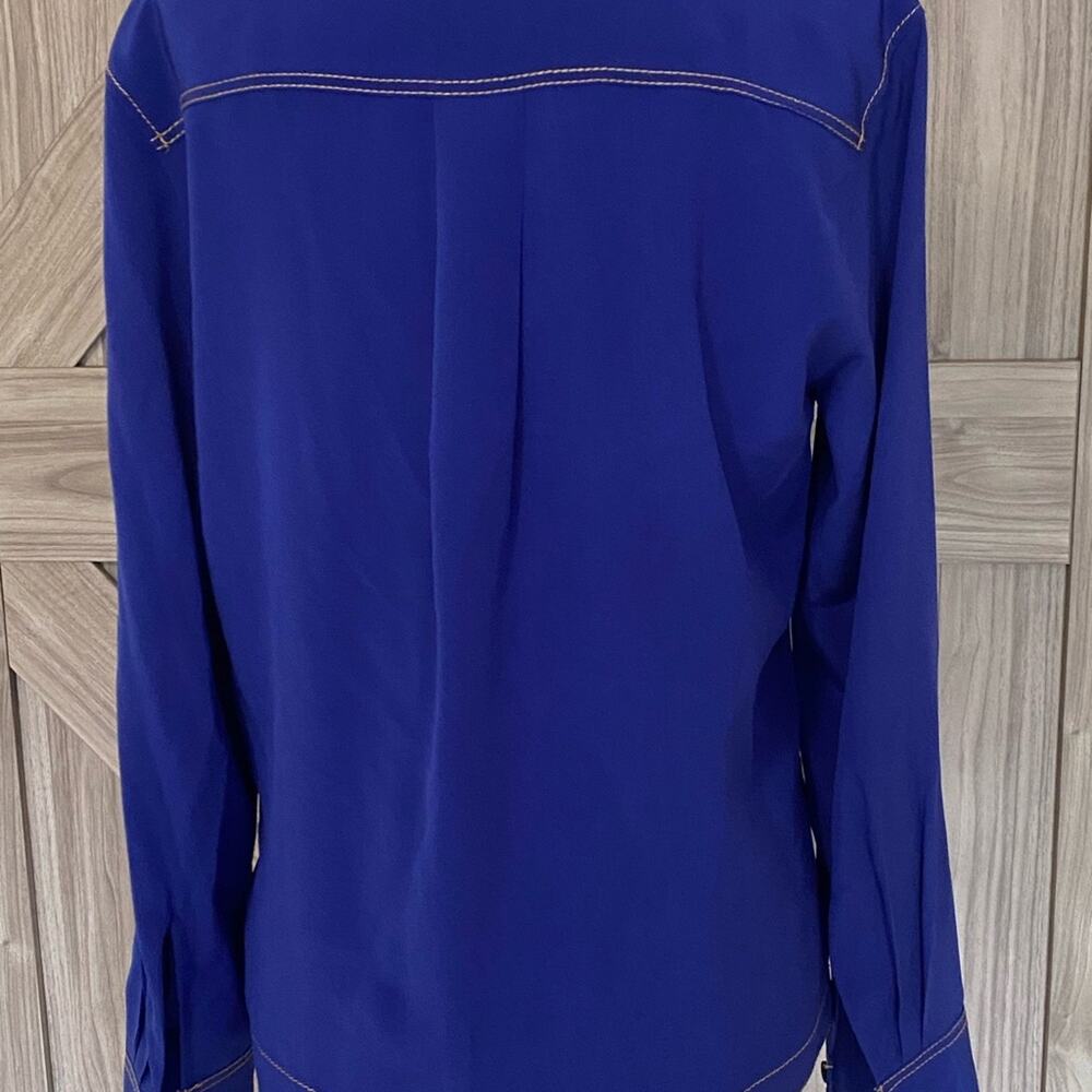 Rag & Bone 100% Silk Shields Drape Front Long Sle… - image 7